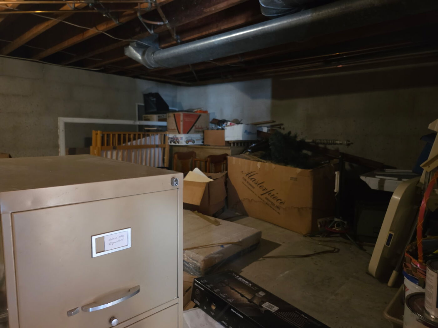 Basement before cleanout