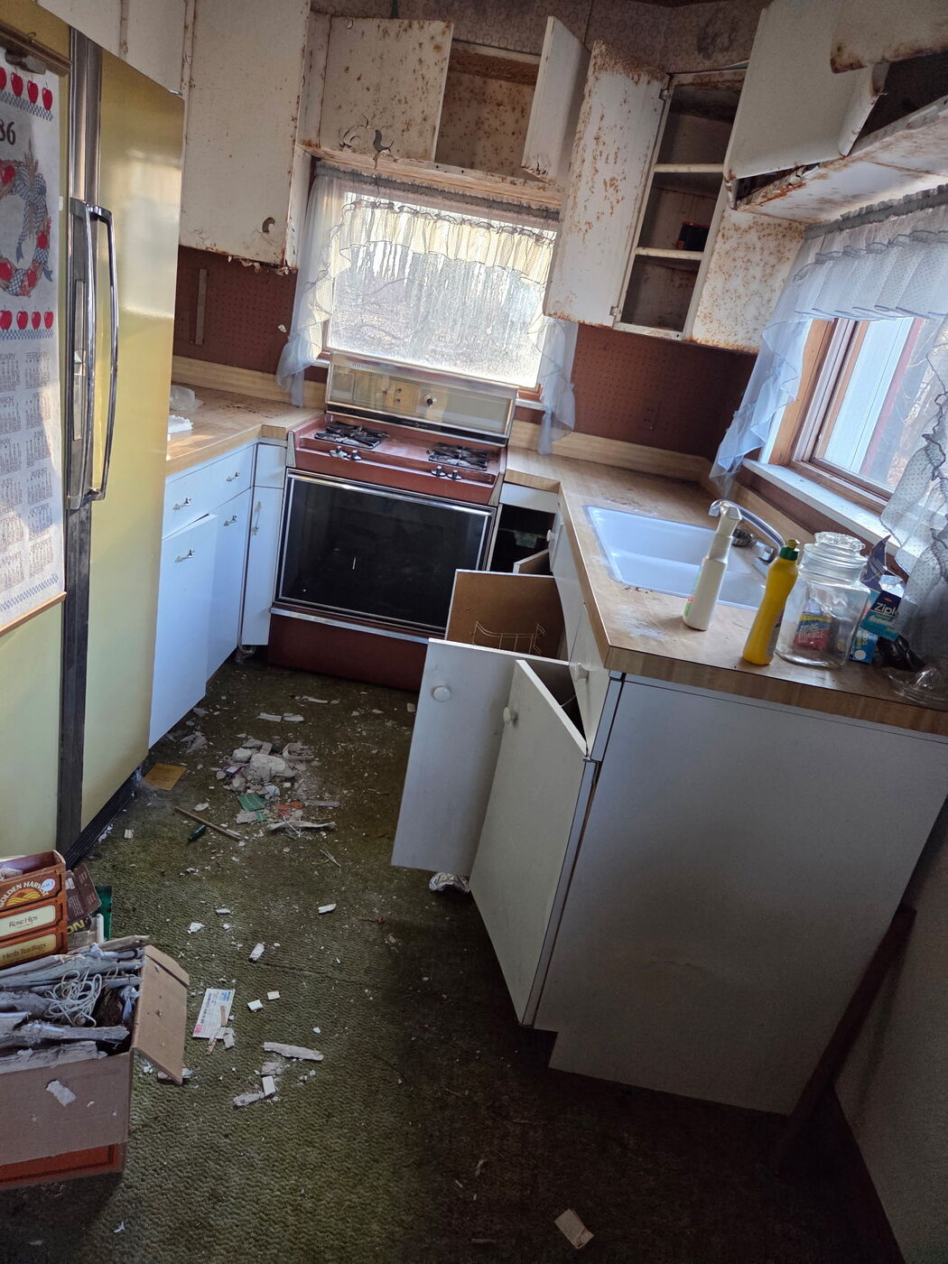 Kitchen before cleanout